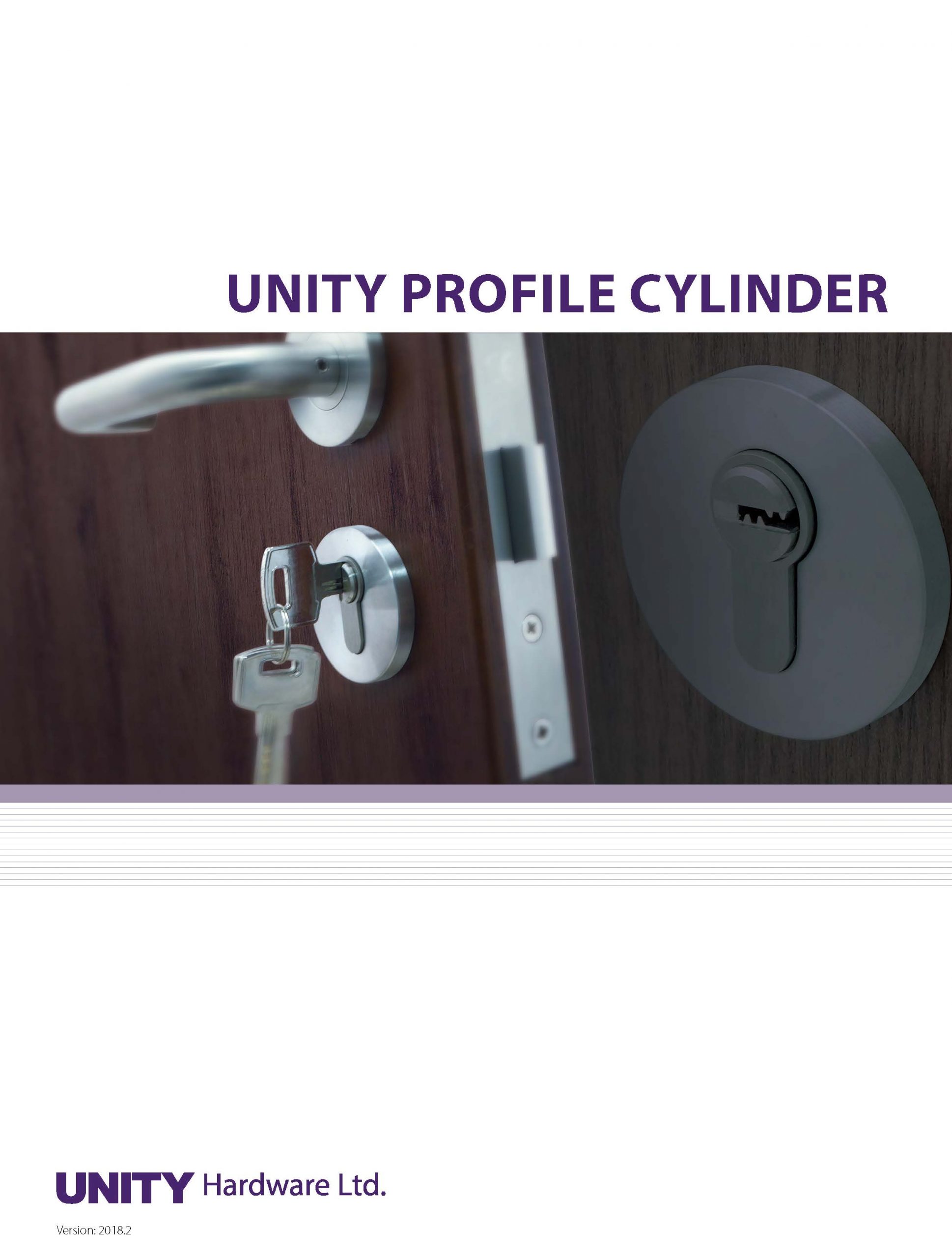 Profile Cylinder,Euro Cylinder Catalog UNITY Hardware Ltd.
