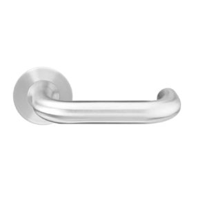 Internal door handle with round rose design for residential use