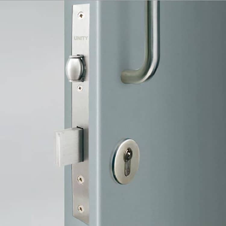 Mortice roller latch lock with deadbolt locking function ML107207