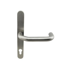 SP03 upvc door handle with narrow plate for profile doors