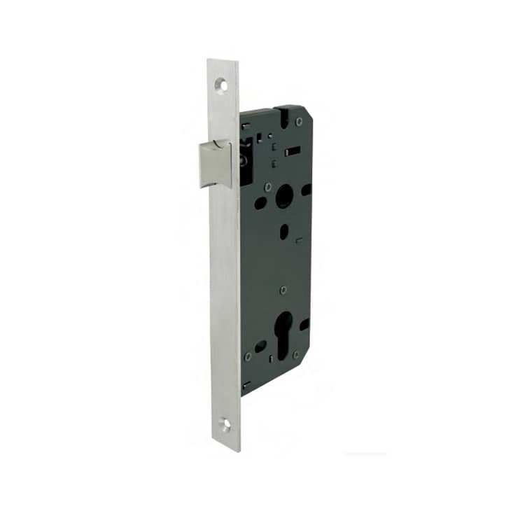 Mortice Deadlock Euro Lock Case 60mm with Satin Stainless Steel Finish