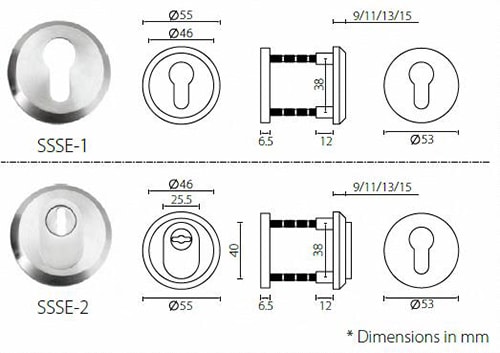 ECD3030 anti-drill 6 pins double euro cylinder - Euro Cylinder - 4