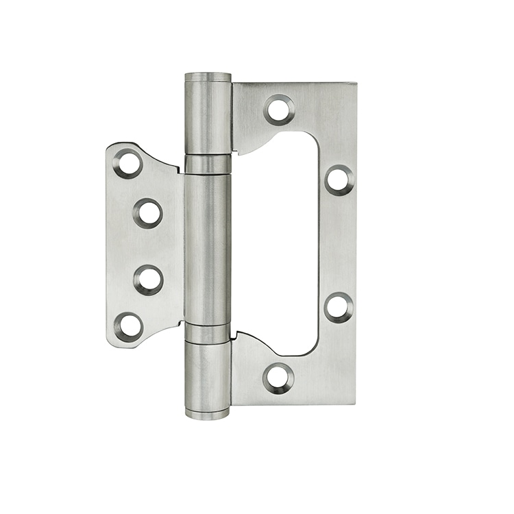 Flush door hinge HFS4030: satin stainless steel material, ball bearing type
