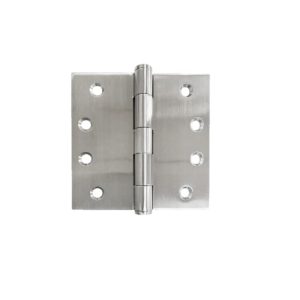 Stainless plain bearing butt hinge 4” x 3” x3mm square corner