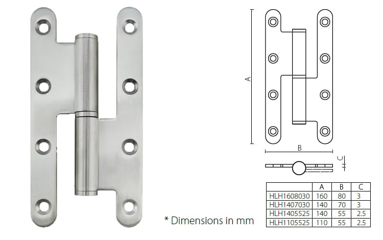 H type lift off hinge ball bearing stainless steel hinge - Door Hinge - 1