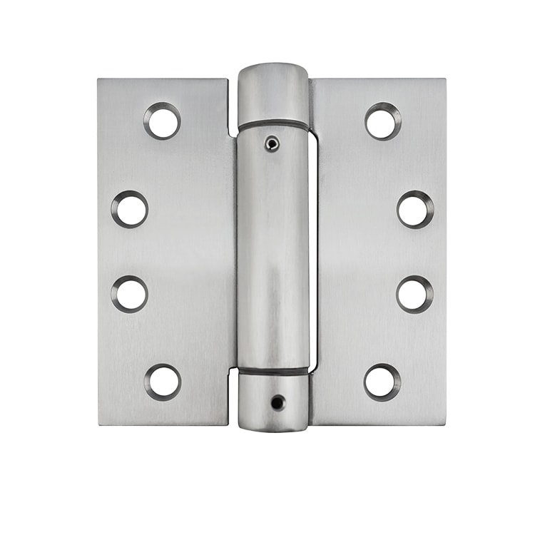 Stainless steel spring door hinge 4” x 4” x3.3mm single action