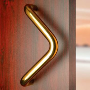 V shape stainless steel gold pull handle