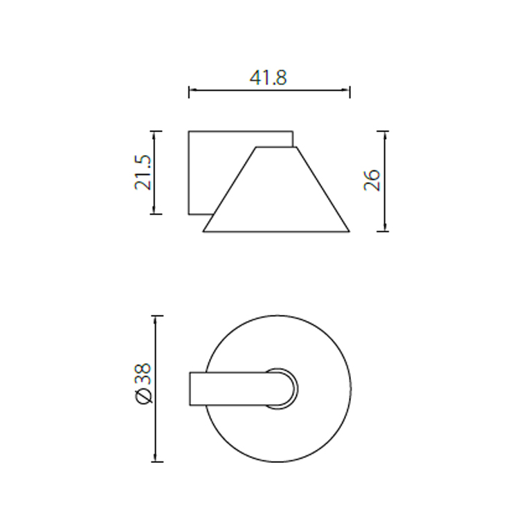 DSS29 stainless steel floor mounted or wall mount door stop