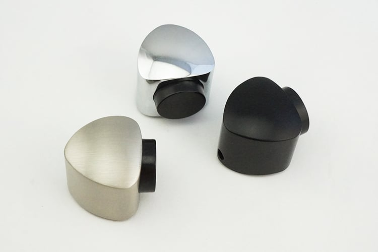 Latest modern decorative magnetic door stop with heart-shape design, bright chrome - Door Stop - 1