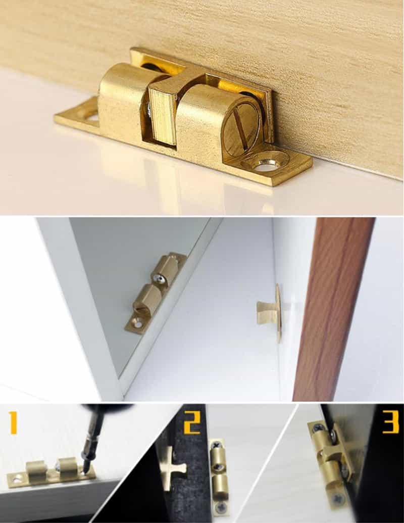 Adjustable Brass Twin Ball Catch Double Ball Door Catch DS-K5 - Accessories - 2