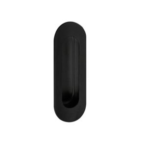 FHS04-BK oval stainless steel flush pull black finish