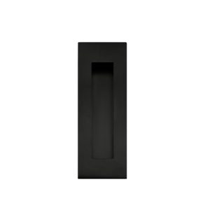 FHS06-BK modern rectangular flush pull handle black finish