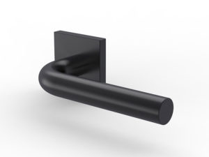 Modern matte black door handle​