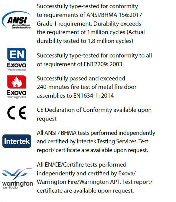 ANSI/BHMA Grade 1 Entry Door Lock Set ML107201X - Door Lock - 1