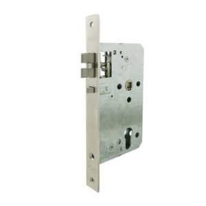 High Quality 3 Lever 64mm Reversible Mortice Sash Lock in Satin Stainless Steel 