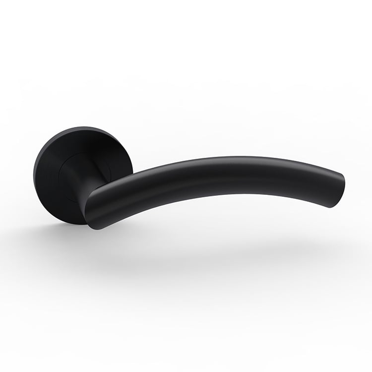 Modern matte black door handle​ - News - 5